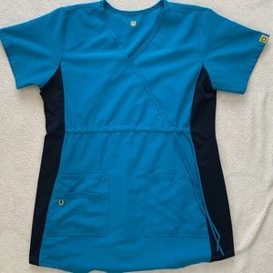 WonderWink Maternity Scrub Top